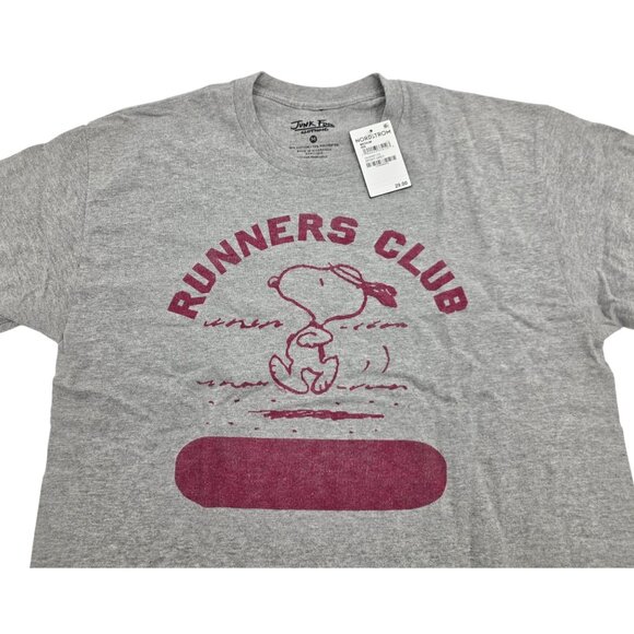 NWT Women's - Peanuts Runners Club Cotton Graphic T-Shirt, Size Medium - Picture 3 of 7
